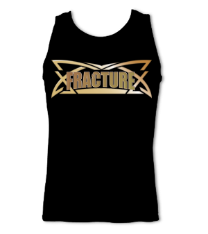 Fracture Logo Vest Top Black